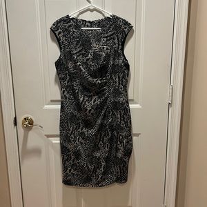 Snakeskin sleeveless dress